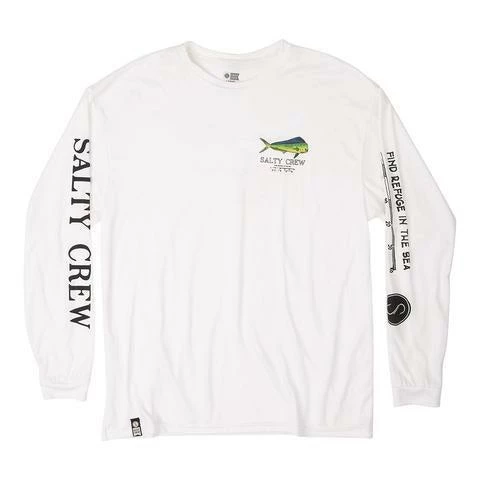 Salty Crew Angry Bull L/S Rashguard - White 4 Salty Crew Angry Bull L/S Rashguard - White - Image 2