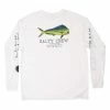 Salty Crew Angry Bull L/S Rashguard - White -AFTCO Shop 20135030 WHT BACK2 large 26803e00 1994 4225 99cf 7b16a287cf23