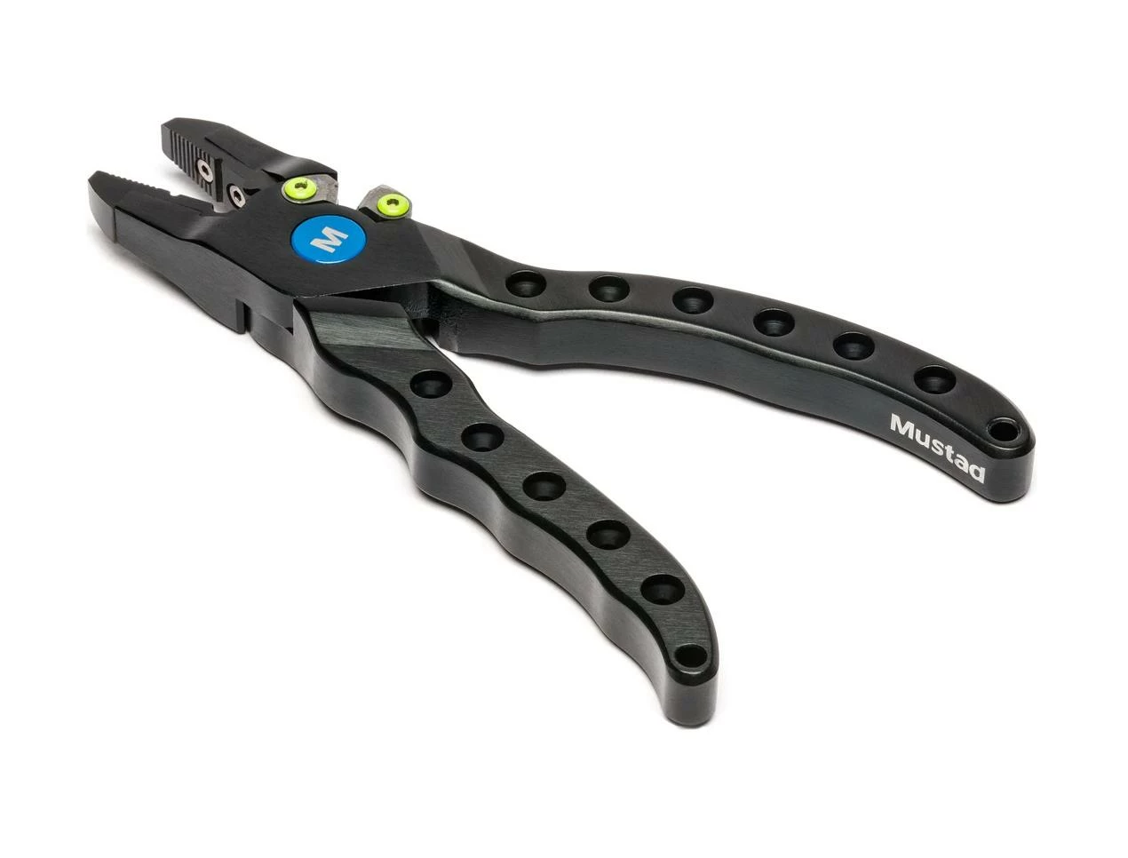 Mustad 7.5" Heavy Duty Aluminum Fishing Pliers Green - MT124 4 Mustad 7.5" Heavy Duty Aluminum Fishing Pliers Green - MT124 - Image 2