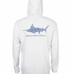 Aftco Jigfish Hooded Performance Shirt - White