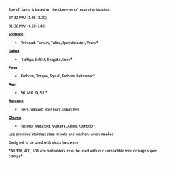Duran's Fishing Products Duran's DFP Mega Clamp -AFTCO Shop Duran sDFPMegaClampFitment