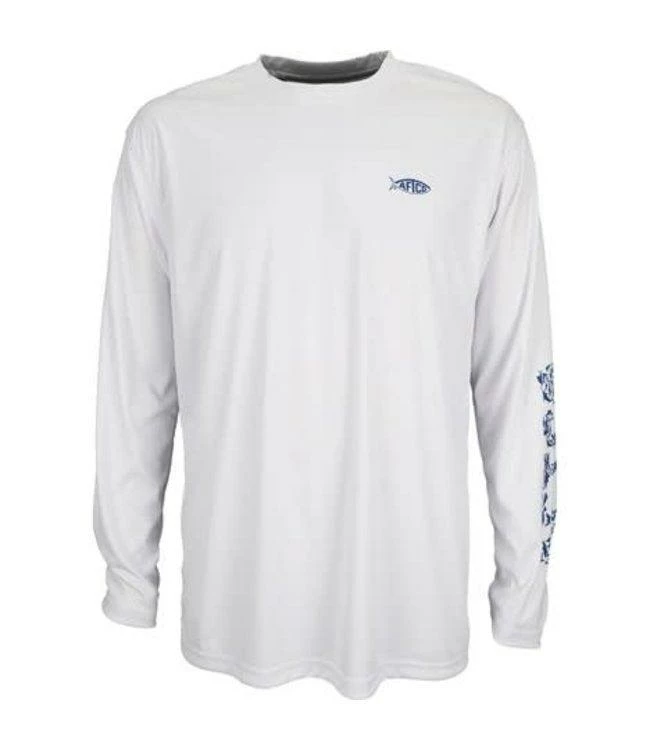 Aftco Jigfish UV Protection LS Fishing Shirt - White 3 Aftco Jigfish UV Protection LS Fishing Shirt - White
