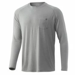 Huk Waypoint Long Sleeve Shirt - Grey