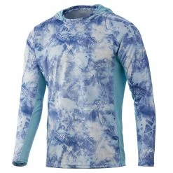 Huk Icon X Hooded LS Shirt Mossy Oak Evenflow