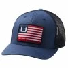 Huk And Bars American Trucker Hat Sargasso Sea -AFTCO Shop H3000317 409 F