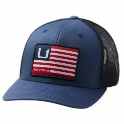 Huk And Bars American Trucker Hat Sargasso Sea
