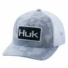 Huk Running Lakes Trucker Hat Overcast Gray 2 Huk Running Lakes Trucker Hat Overcast Gray -AFTCO Shop H3000338 032 F