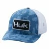 Huk Running Lakes Trucker Hat Titanium Blue 1 Huk Running Lakes Trucker Hat Titanium Blue -AFTCO Shop H3000338 428 F