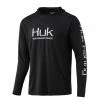 Huk ICON X Hoodie Long Sleeve Tech Tee -AFTCO Shop HukIconXHoodie001