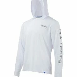 Huk ICON X Hoodie Long Sleeve Tech Tee -AFTCO Shop HukIconXHoodie100