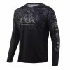 Huk ICON X Current Camo Fade Long Sleeve Tech Tees -AFTCO Shop HukIconXcamoFade007