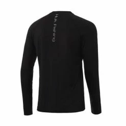 Huk Pursuit Vented Long Sleeve -AFTCO Shop Huk Pursuit Vented LS H1200150 001 Black Back