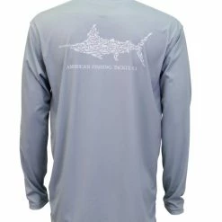 Aftco Jigfish LS Performance Shirt - Light Grey