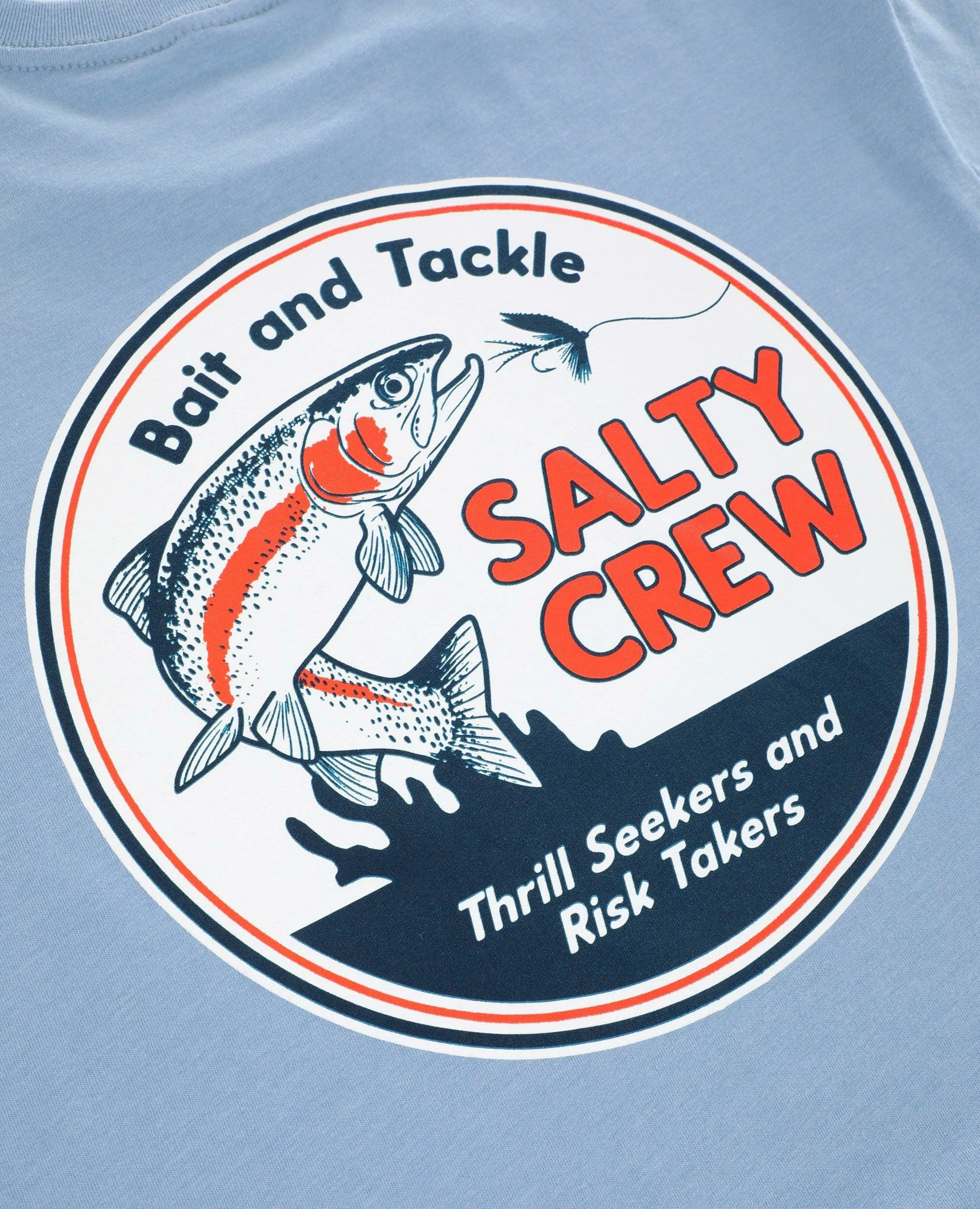 Salty Crew Fly Guy Premium Light Blue Tee 5 Salty Crew Fly Guy Premium Light Blue Tee - Image 3