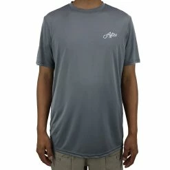 Aftco Momentum SS Performance Shirt Charcoal -AFTCO Shop M60145 CHR 78