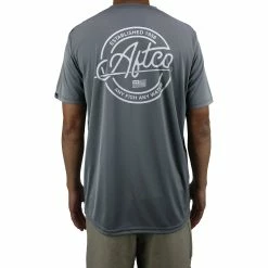 Aftco Momentum SS Performance Shirt Charcoal -AFTCO Shop M60145 CHR Copy