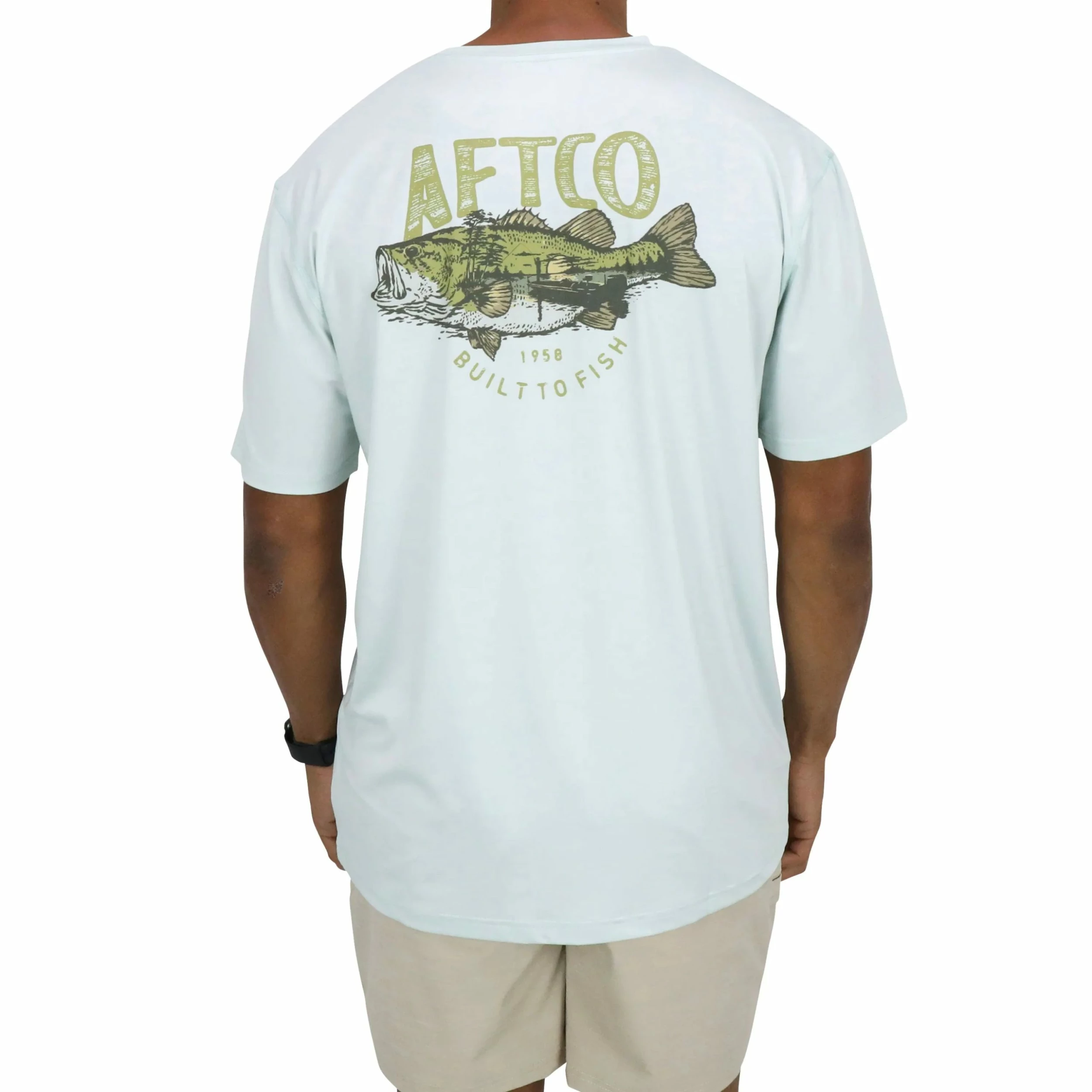 Aftco Wild Catch Short Sleeve Tee - Sprout 4 Aftco Wild Catch Short Sleeve Tee - Sprout - Image 2