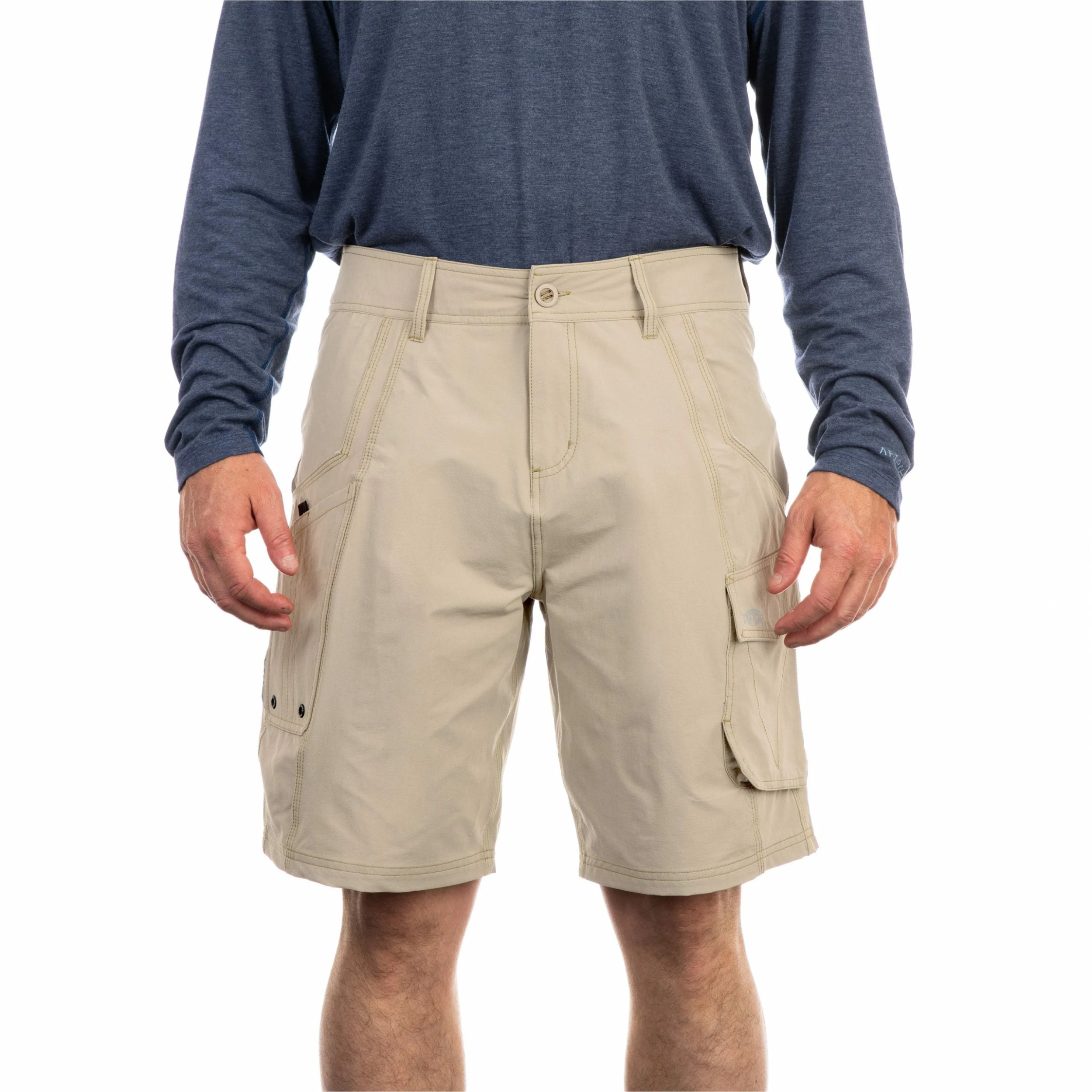 Aftco Stealth Fishing Shorts Khaki 4 Aftco Stealth Fishing Shorts Khaki - Image 2