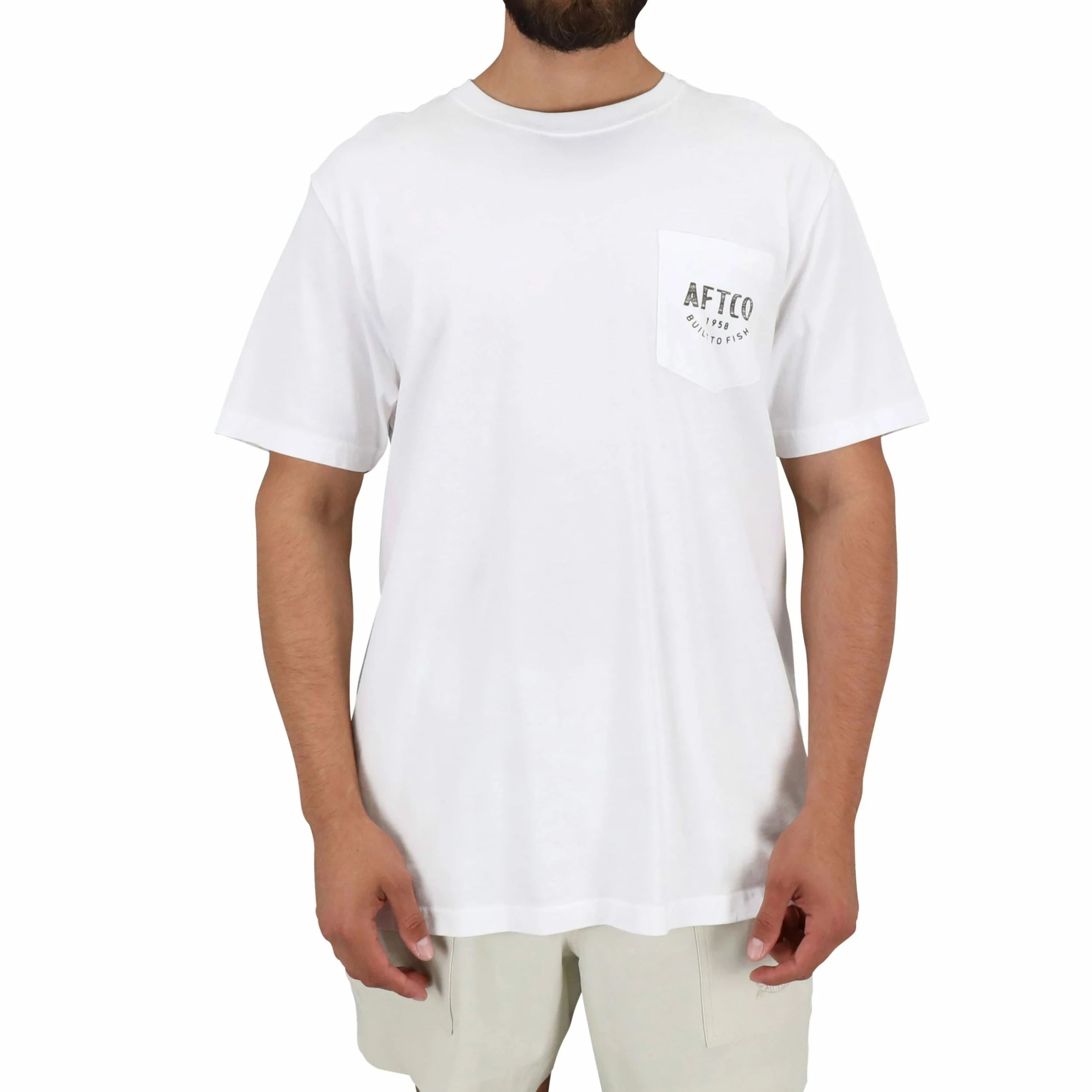 Aftco Wild Catch Short Sleeve Tee White 5 Aftco Wild Catch Short Sleeve Tee White - Image 3
