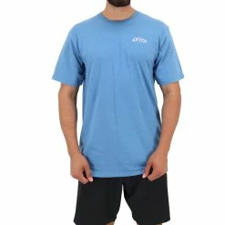 Aftco Weigh In Tuna SS T-Shirt - Azure Heather -AFTCO Shop MT3393 AZRH 3 jpg