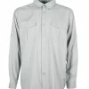 Aftco Rangle Vented Long Sleeve Shirt - Light Grey 1 Aftco Rangle Vented Long Sleeve Shirt - Light Grey -AFTCO Shop RANGLEfront