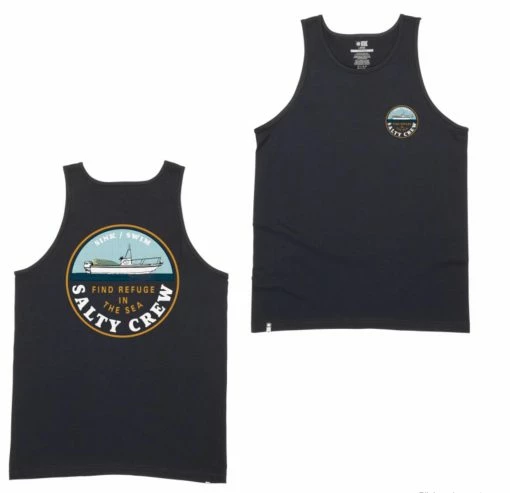 Salty Crew Dawn Patrol Tank - Black -AFTCO Shop SaltyCrewDawnPatrolTankTop