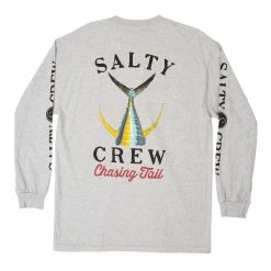 Salty Crew Tailed Long Sleeve Shirts -AFTCO Shop SaltyCrewTailedNavyL SAHBack
