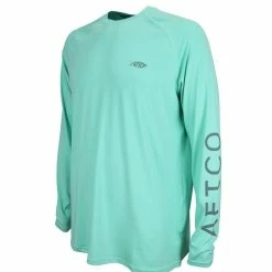 Aftco Samurai LS Sun Protection Shirt - Opal