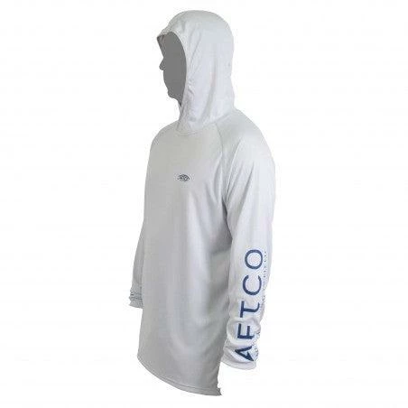Aftco Samurai Sun Protection Hoodie - White 3 Aftco Samurai Sun Protection Hoodie - White