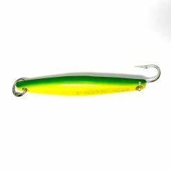 Tady Lures Tady A1 Light Surface Iron Single Fixed Hook -AFTCO Shop TadyA1SingleHookGreenYellow