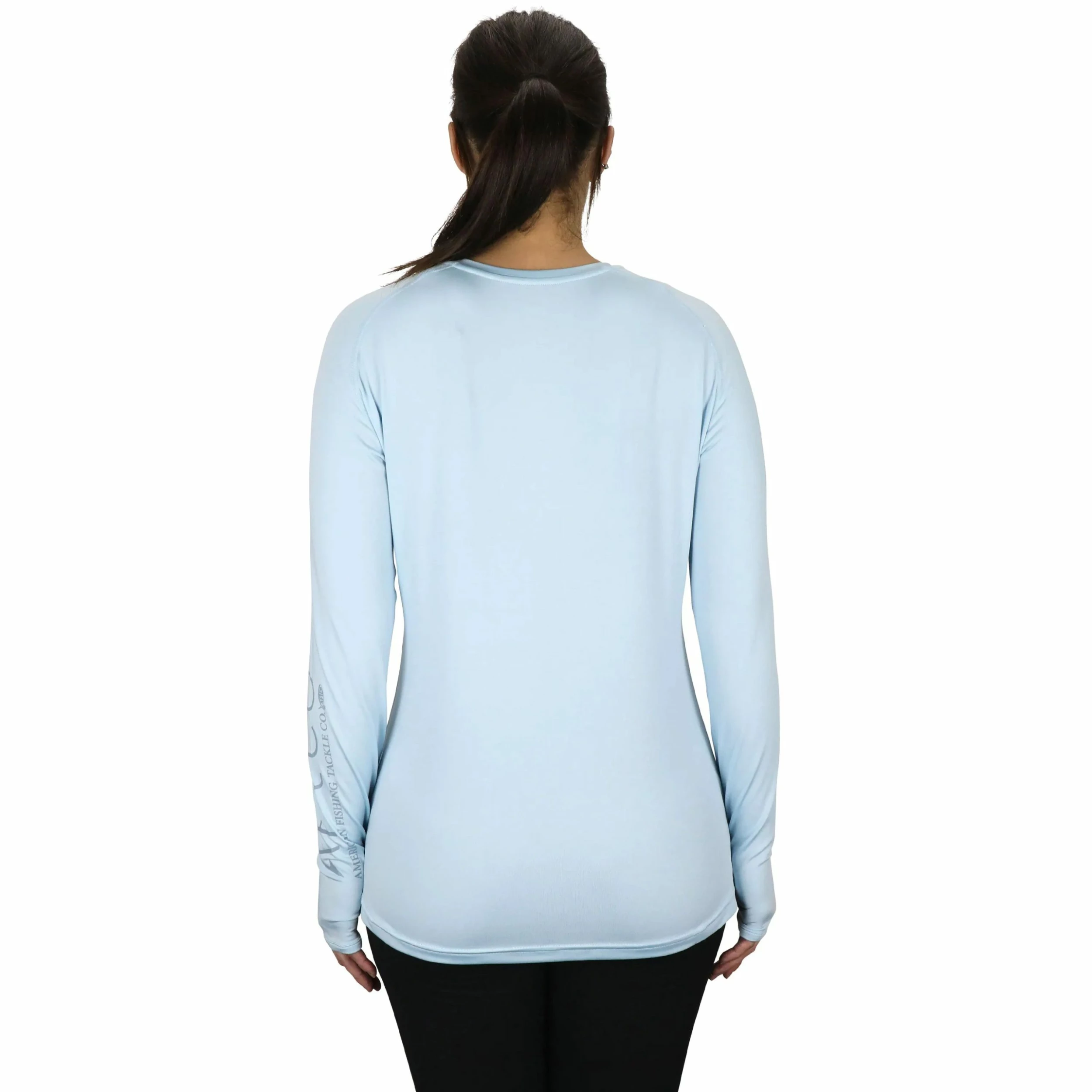 AFTCO Women's Samurai LS Sun Protection Shirt - Sky Blue 4 AFTCO Women's Samurai LS Sun Protection Shirt - Sky Blue - Image 2