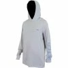 AFTCO Samurai 2 Long Sleeve Hooded Performance Shirt -AFTCO Shop gray heather