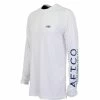 Aftco Samurai L/S Sun Protection Shirt - White -AFTCO Shop samurai2WHT