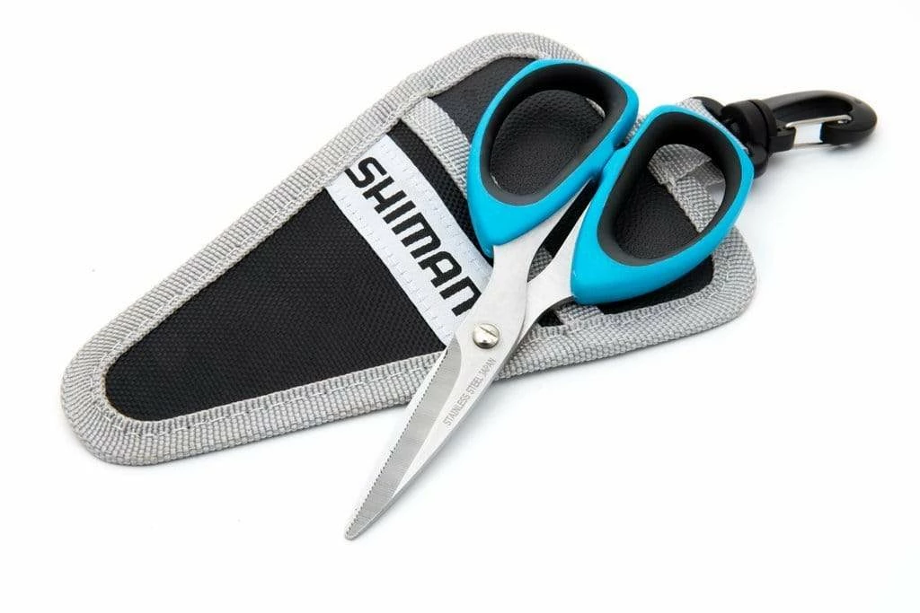 Shimano Brutas 5" Power Pro Scissors W/Sheath 3 Shimano Brutas 5" Power Pro Scissors W/Sheath