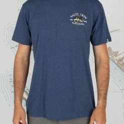 Salty Crew Salty Bass Man Standard S/S Tee Navy Heather